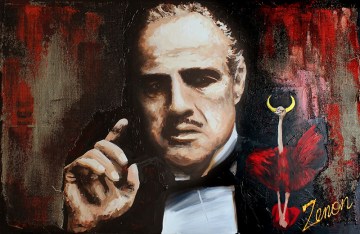 MARLON BRANDO SCHILDERIJ