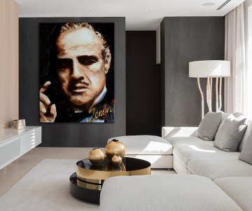 MARLON BRANDO SCHILDERIJ